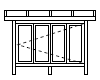 折戸片開き
