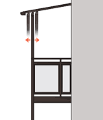 柱建て式バルコニー用